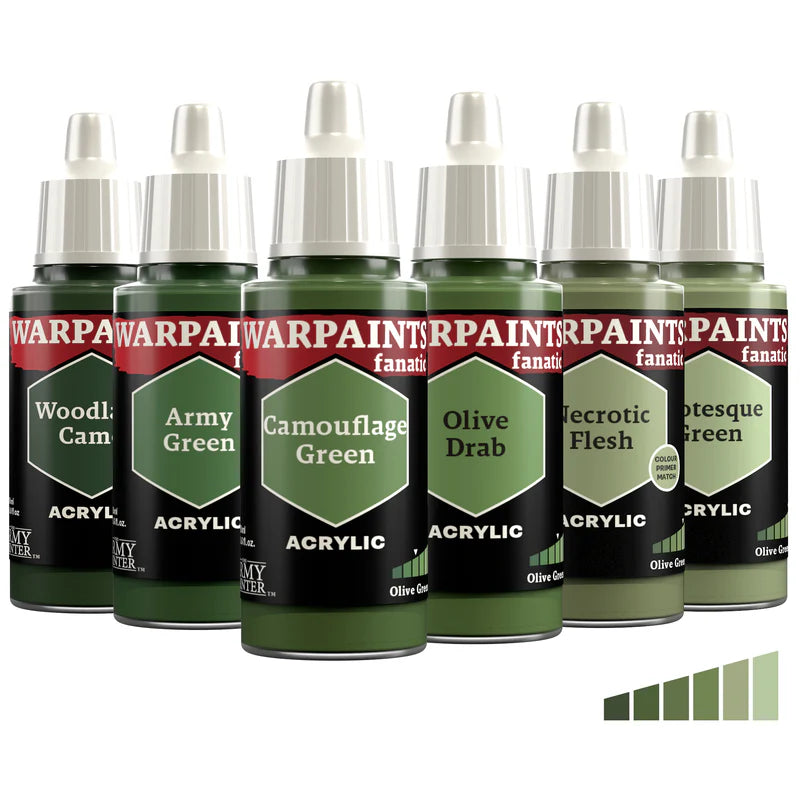 Army Painter Fanatic Paints: Vibrant Greens, Desaturated Cool Greens, Olive Greens, paint, Army Painter,- The Sword & Board