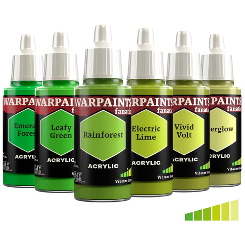 Army Painter Fanatic Paints: Vibrant Greens, Desaturated Cool Greens, Olive Greens, paint, Army Painter,- The Sword & Board