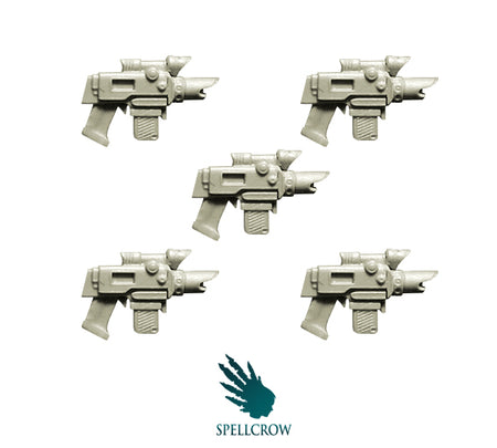 Spellcrow miniatures: Improved Laser Pistols