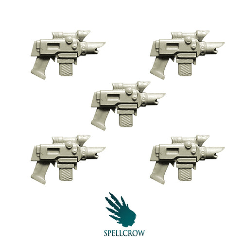 Spellcrow miniatures: Improved Laser Pistols
