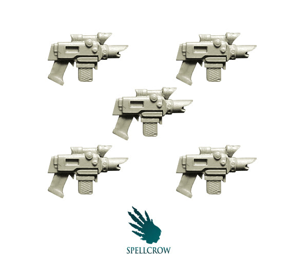 Spellcrow miniatures: Improved Laser Pistols