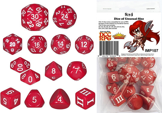 DCC Dice Set - Red