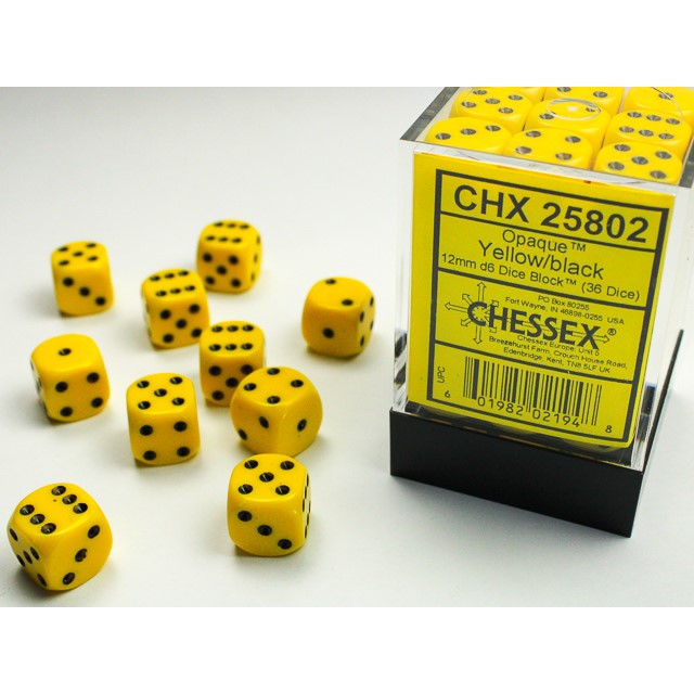 Chessex 36 Six-sided Dice