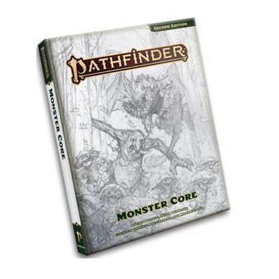 Pathfinder 2E Monster Core Sketch Cover