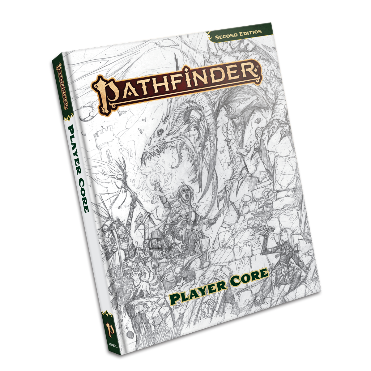 Pathfinder 2E Player Core Sketch Cover – The Sword & Board