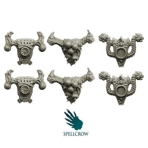 Spellcrow miniatures: Plague Knights Ancient Backpacks