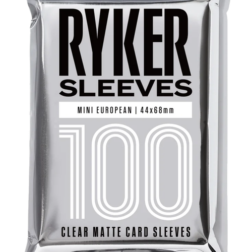 Ryker Clear Matte Mini European 44x68mm Card Sleeves