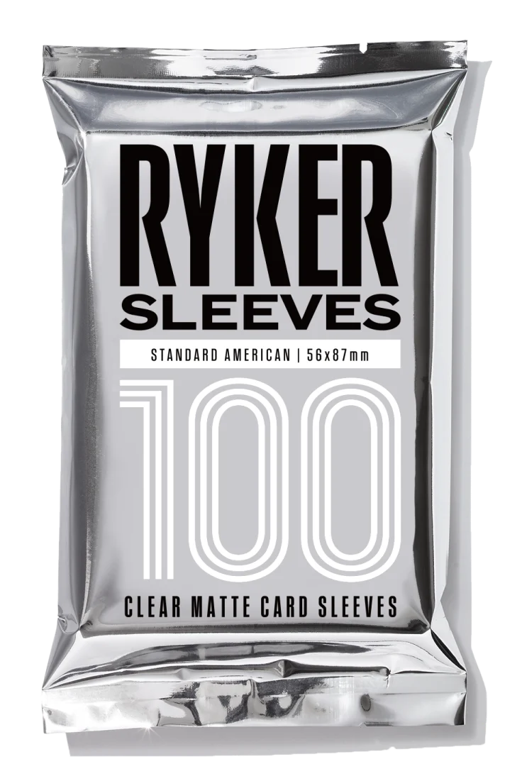 Ryker Clear Matte Standard American Size 58x87mm Card Sleeves
