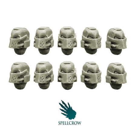 Spellcrow miniatures: Space Knights Helmets