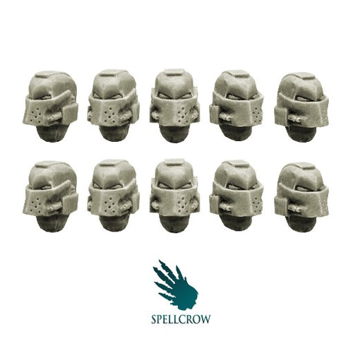 Spellcrow miniatures: Space Knights Helmets