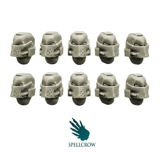 Spellcrow miniatures: Space Knights Helmets
