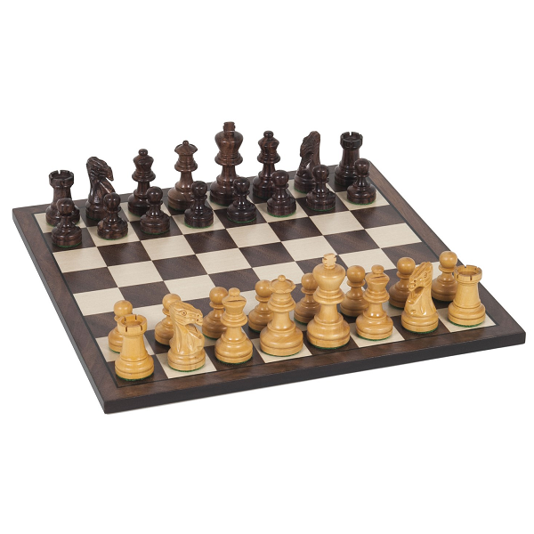 Classic Chess Set - Staunton Wood Board 12"