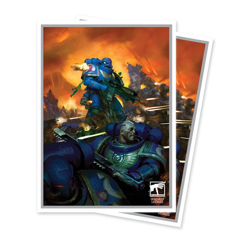 Apex Deck Protector Sleeves 105 Ct. - Warhammer 40k - Space Marines