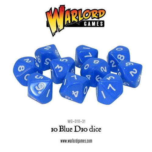 Warlord Games D10 Dice Set (Blue)
