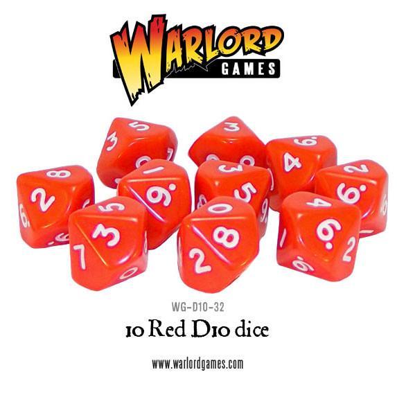 Warlord Games D10 Dice Set (Red)