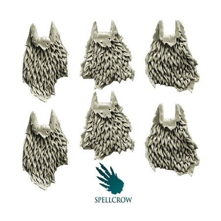 Spellcrow miniatures: Furry / Wolves Cloaks