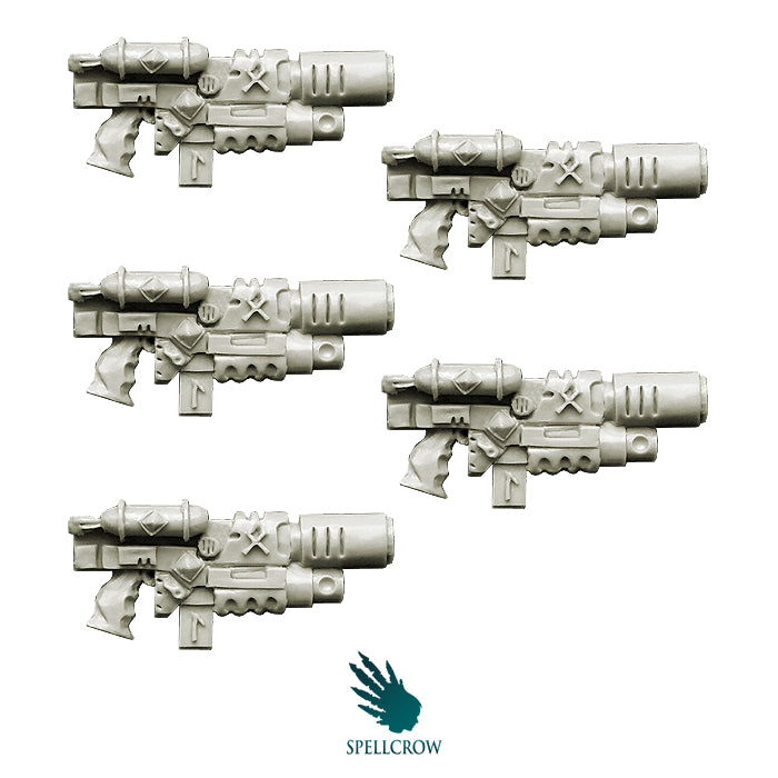 Spellcrow miniatures: Wolves Knights Melting Guns