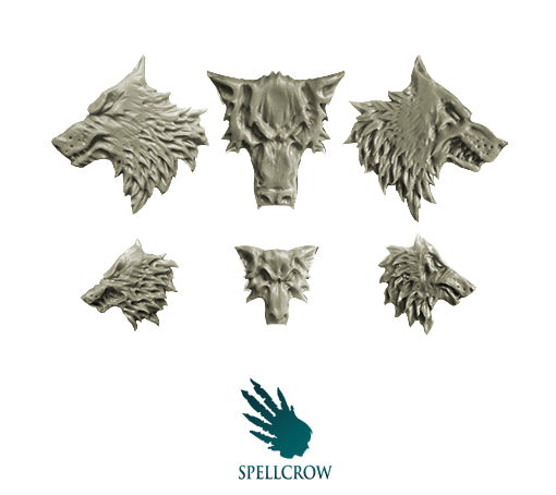Spellcrow Miniatures: Wolves Heads Icons