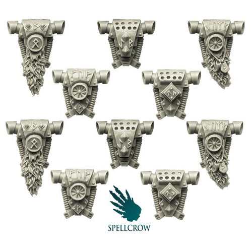 Spellcrow miniatures: Wolves Knights Backpacks
