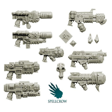 Spellcrow miniatures: Wolves Knights Guns