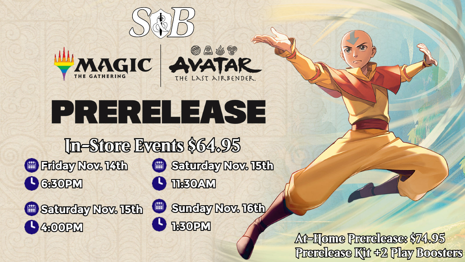 MtG Avatar the Last Airbender Prerelease from Home