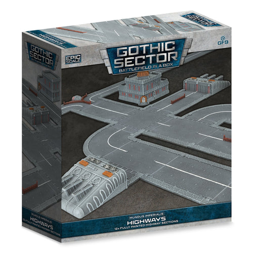 Gothic Sector Terrain - Highways, Miniatures, Battlefield in a Box,- The Sword & Board
