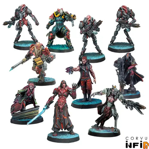 Infinity - Essentials Combined Army Action Pack, Miniatures, Corvus Belli Miniatures,- The Sword & Board