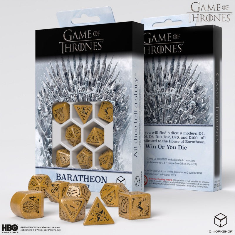 Game of Thrones Dice Set - Baratheon