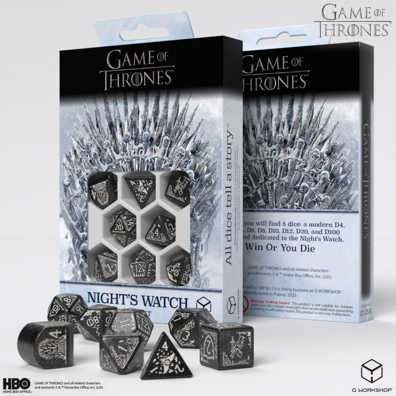 Game of Thrones Dice Set - Night's Watch
