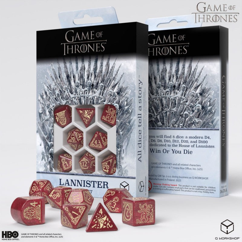 Game of Thrones Dice Set - Lannister