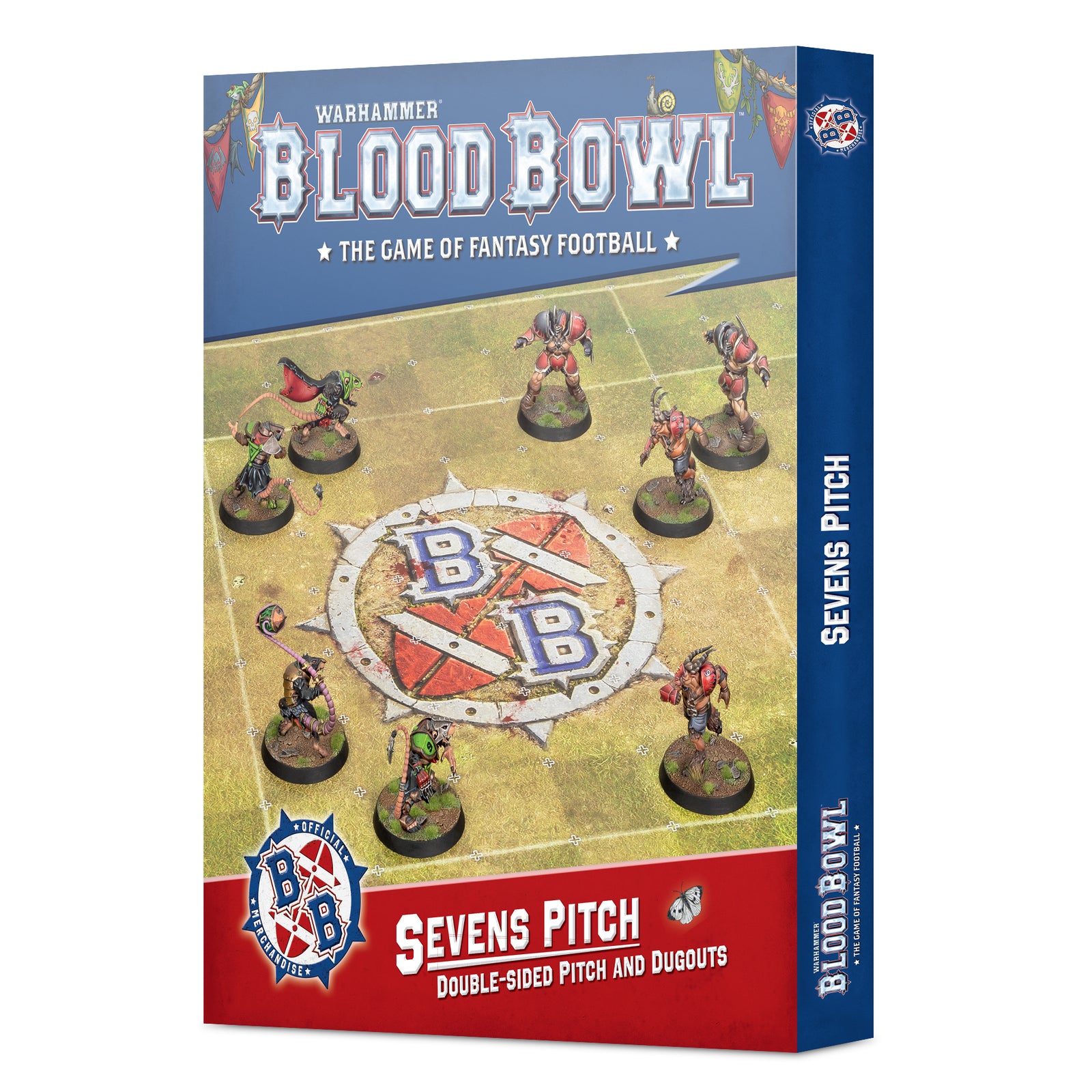 Blood Bowl Sevens Pitch: Double-sided Pitch and Dugouts