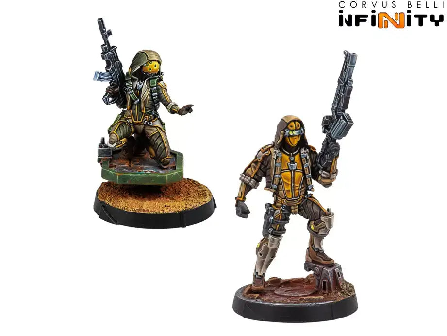 Infinity - Haqqislam Mukthar, Active Response Unit, Miniatures, Corvus Belli Miniatures,- The Sword & Board