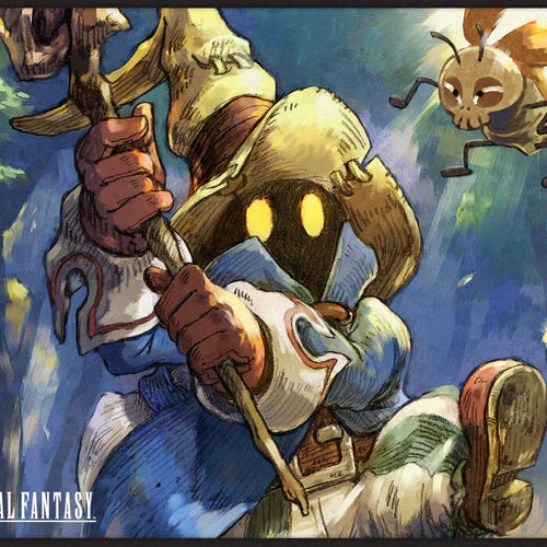 UP Playmat Black Stitched Premium - MTG Universes Beyond: Final Fantasy Vivi Ornitier