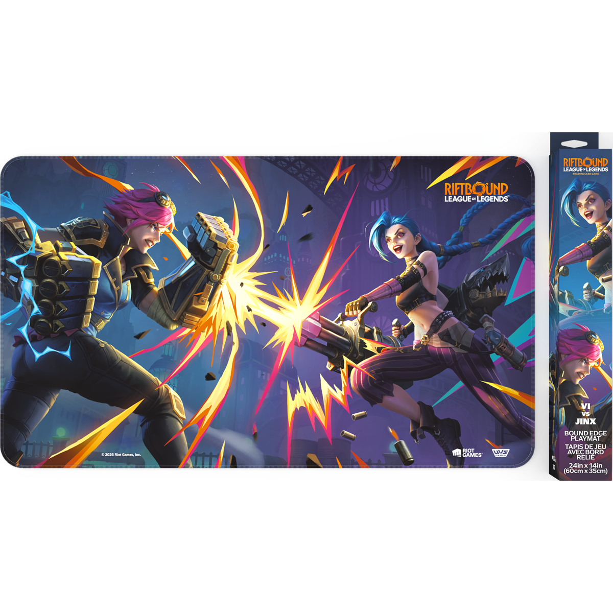 Riftbound Bound Edge Playmat - Vi vs. Jinx