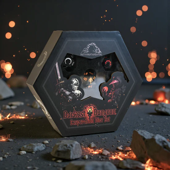 Darkest Dungeon Desperation Sharp Edge Resin Dice