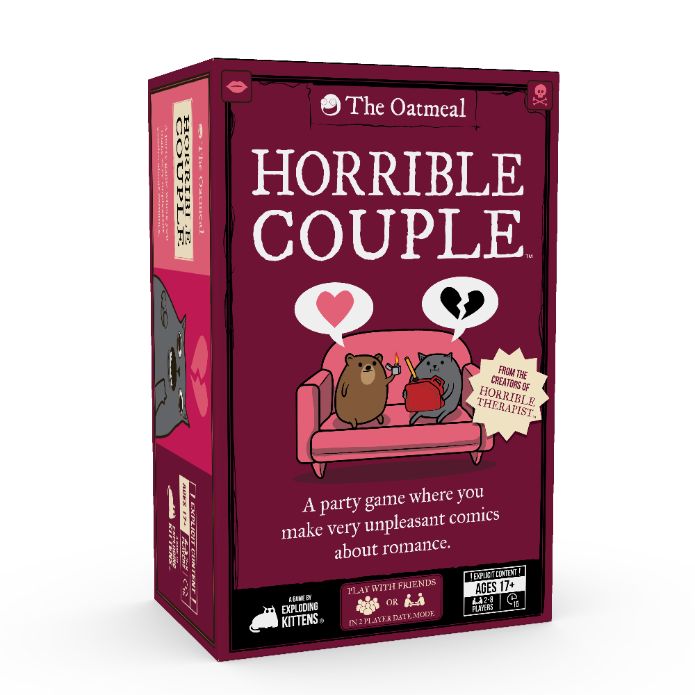 Horrible Couple, Board Game, Exploding Kittens,- The Sword & Board