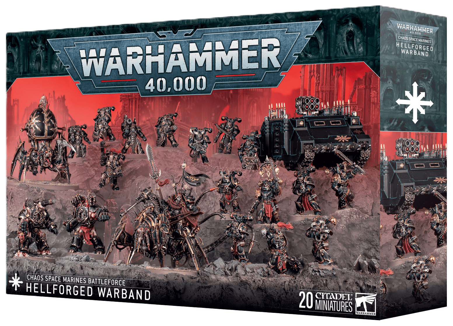 Chaos Space Marines Battleforce: Hellforged Warband, Miniatures, Games Workshop,- The Sword & Board