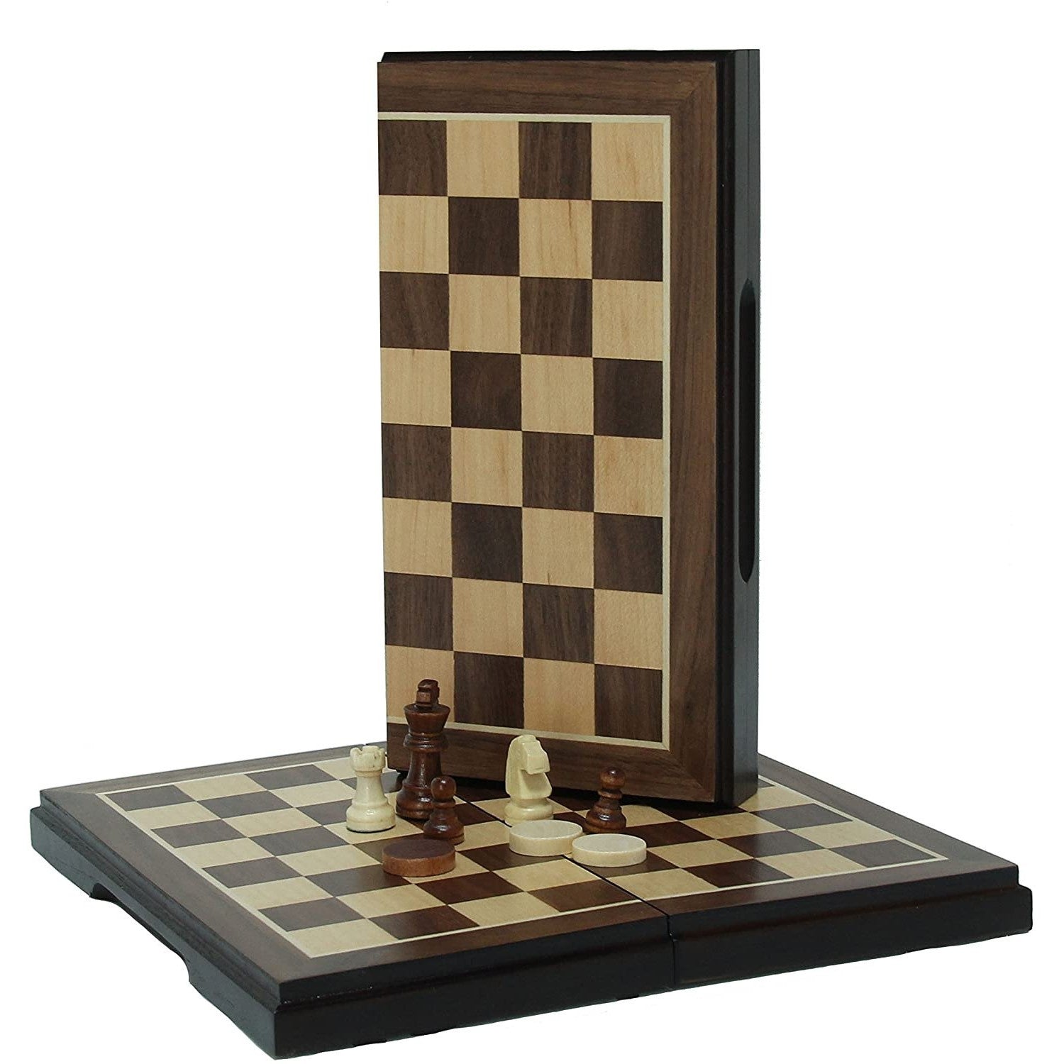 Magnetic Chess and Checkers Set