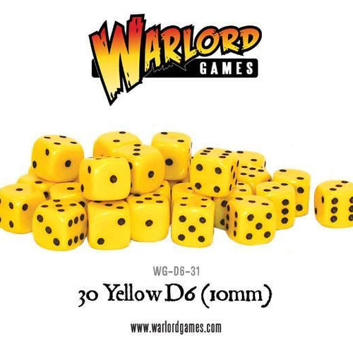 Warlord Games - 30xD6 10mm Spot Dice