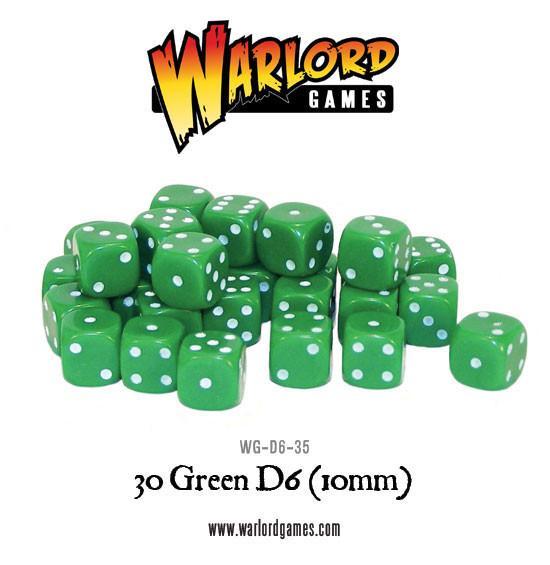 Warlord Games - 30xD6 10mm Spot Dice