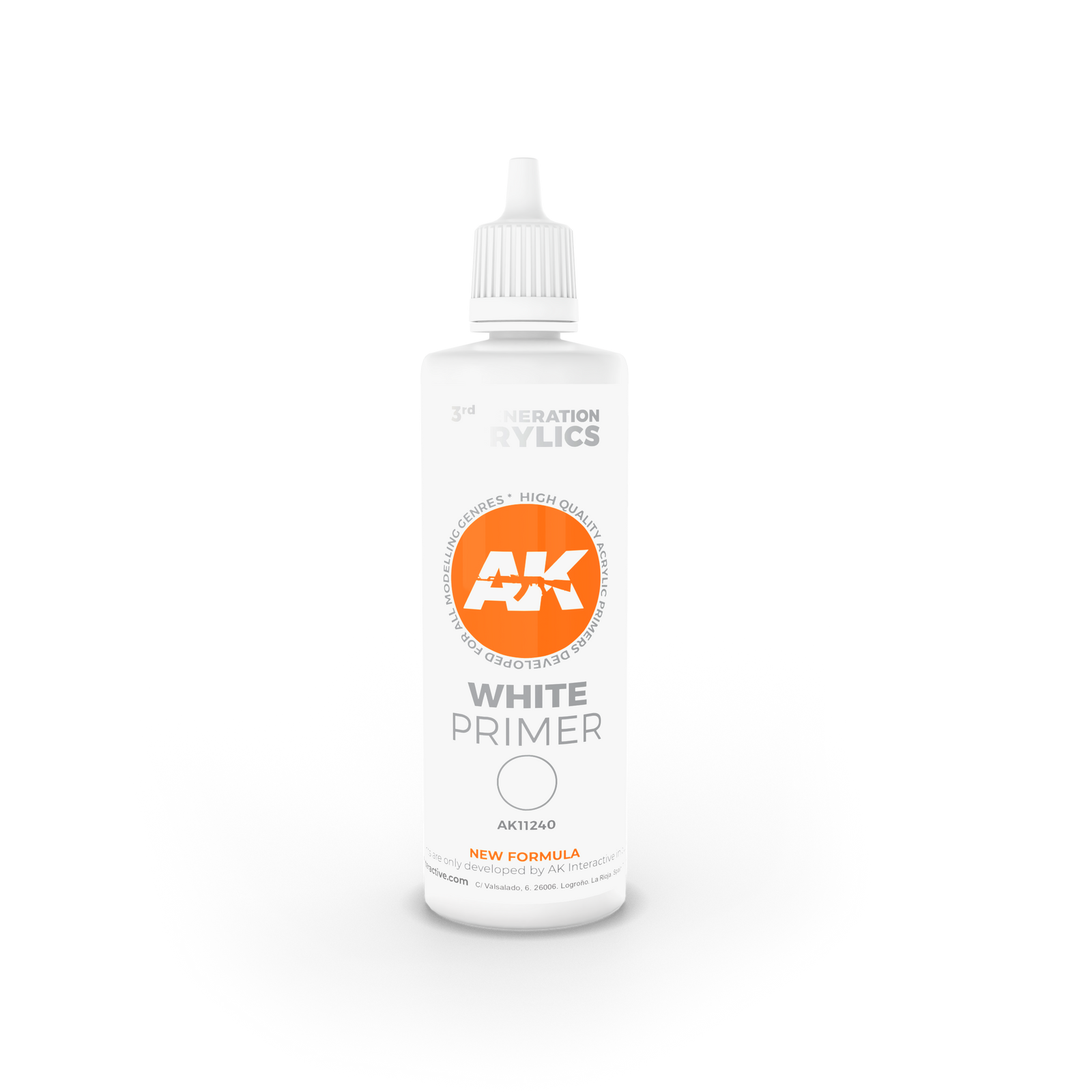 AK Interactive 3G White Primer 100ml, paint, AK,- The Sword & Board