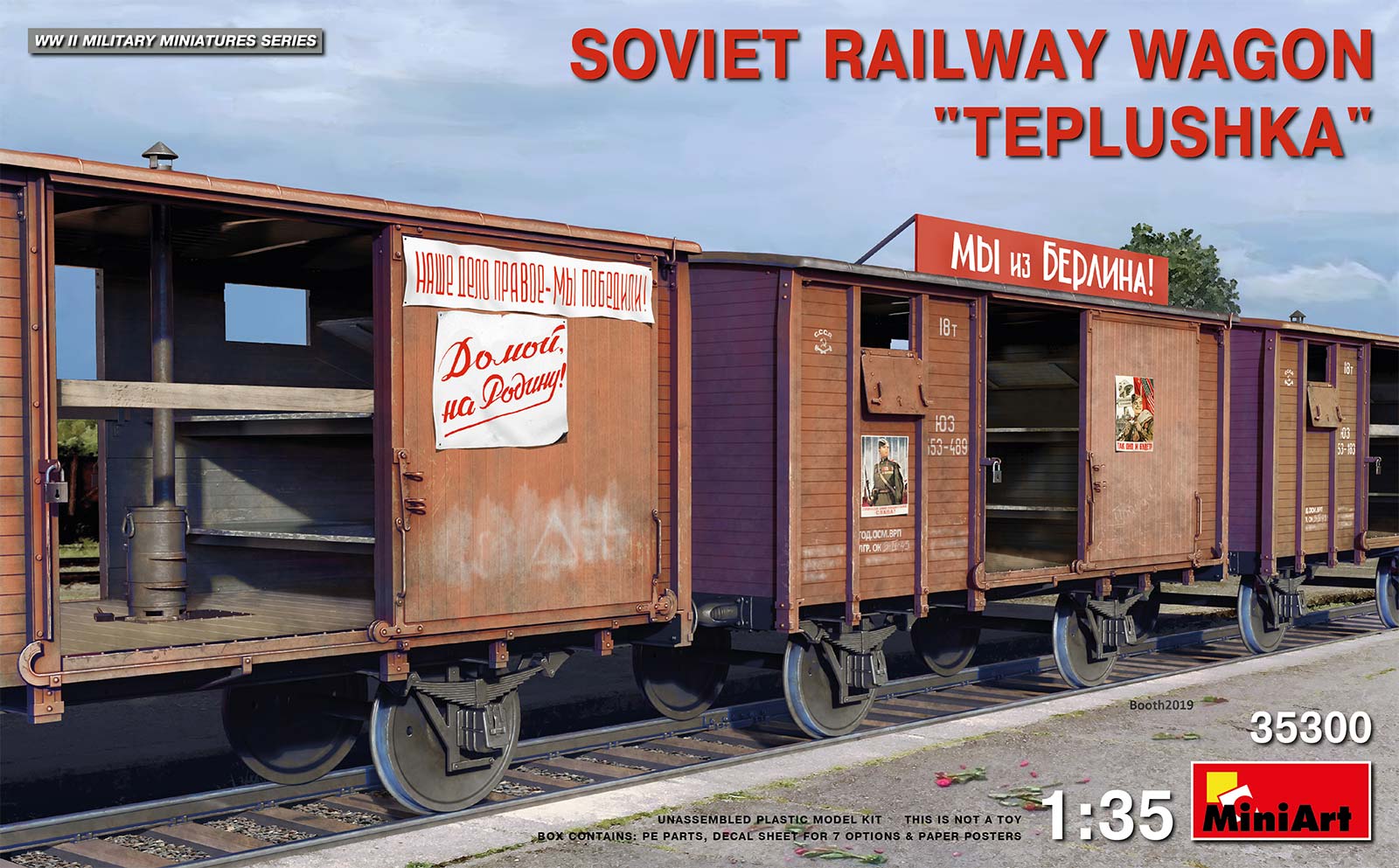MiniArt Soviet Railway Wagon "Teplushka"