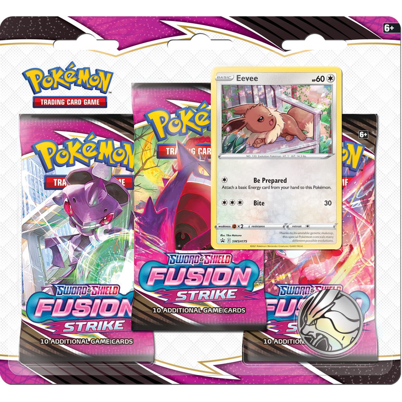 Pokémon TCG: Sword & Shield - Fusion Strike - Blister Pack - Three Boosters