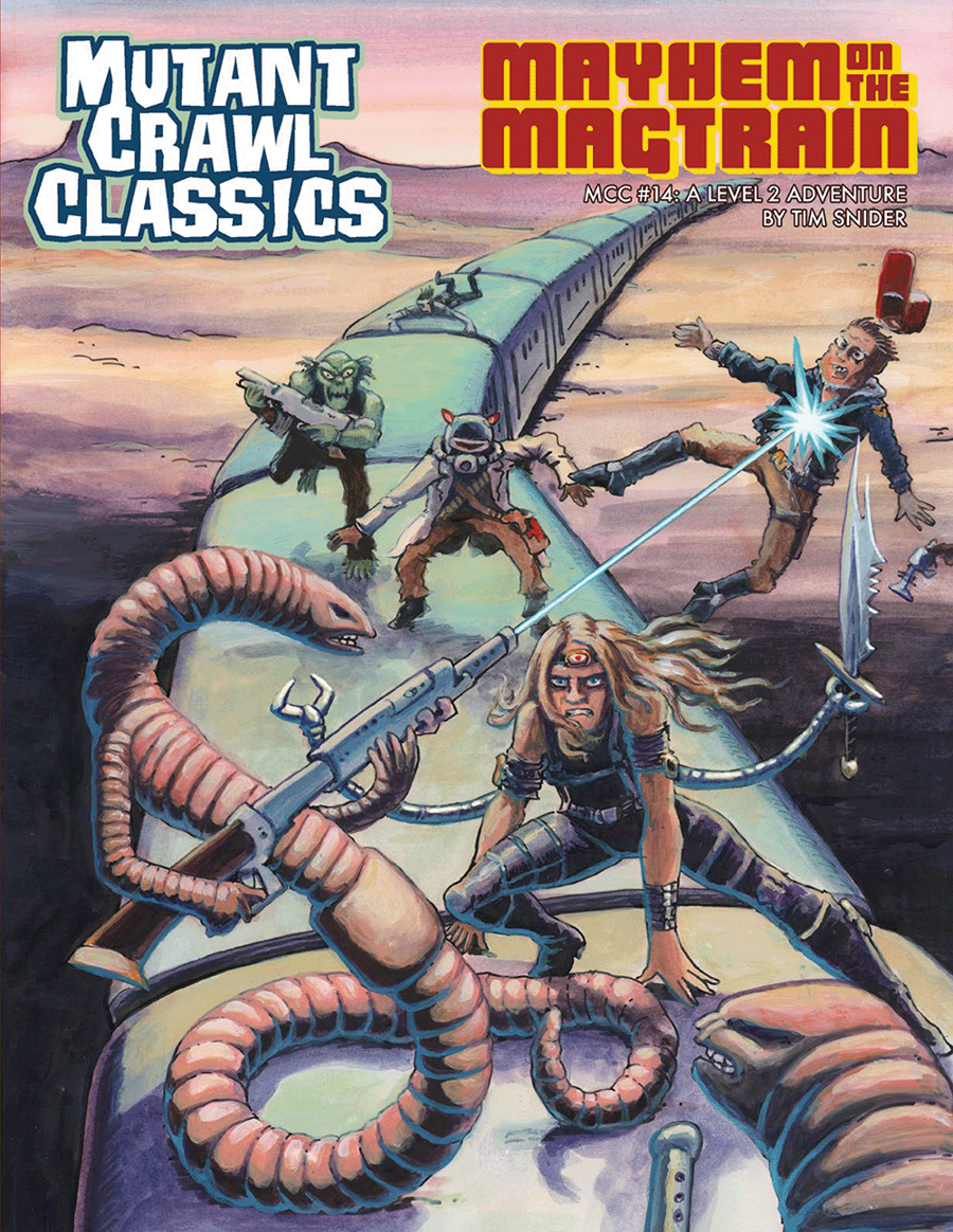 Mutant Crawl Classics #14 Mayhem on the Magtrain