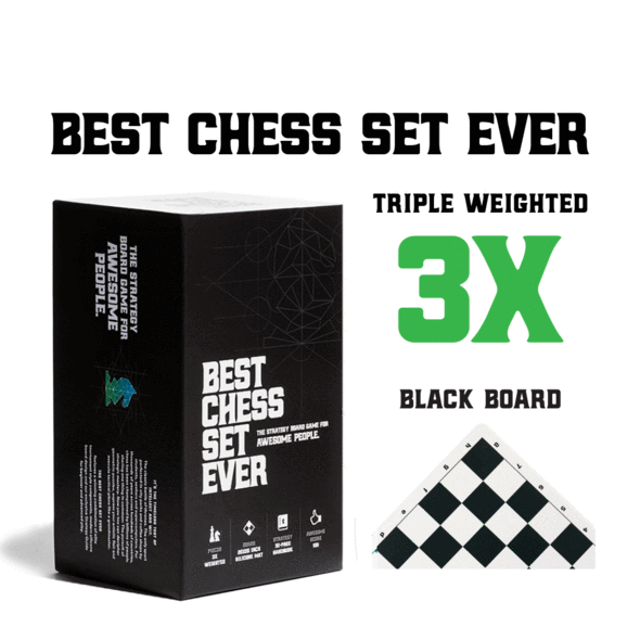 Best Chess Set Ever Heavy Weight Edition x3 Size Pieces