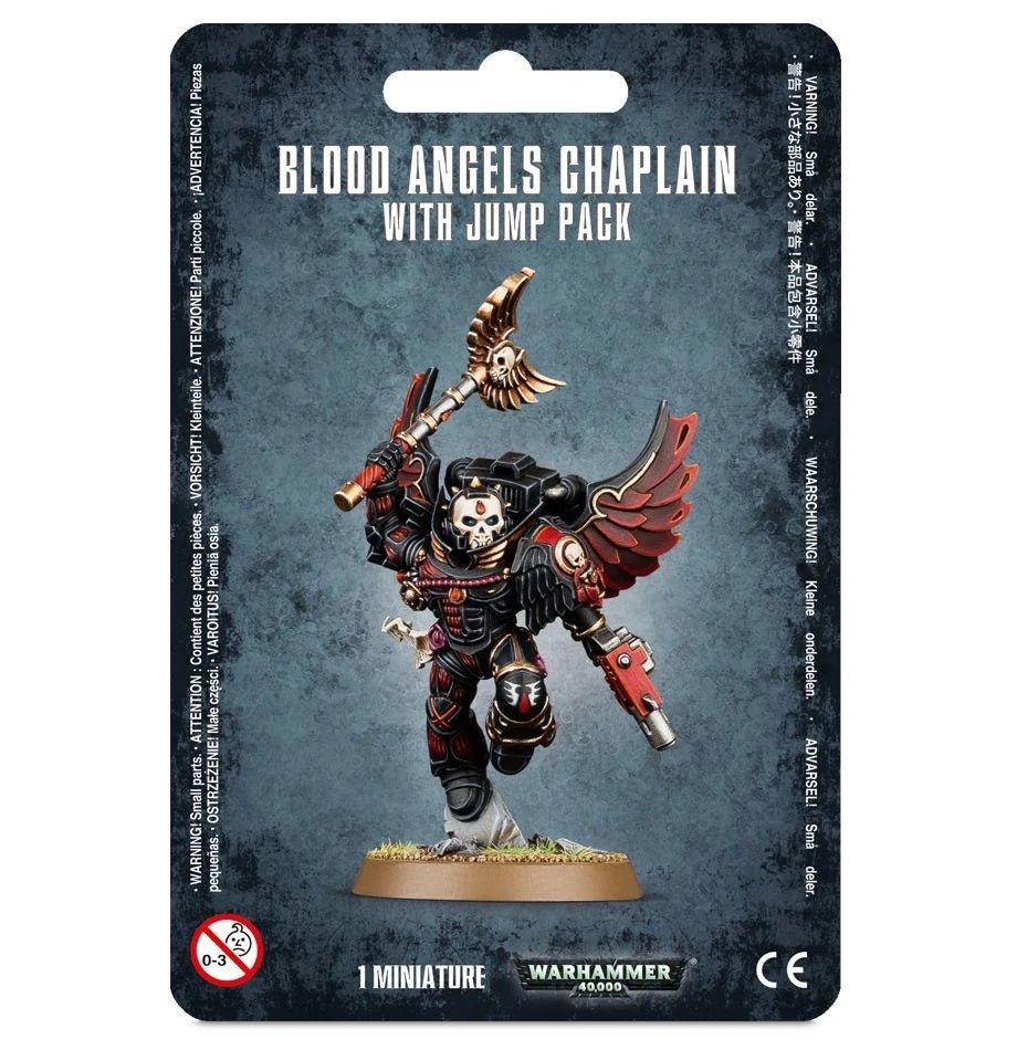 Blister Packaging for Blood Angels Chaplain with Jump Pack