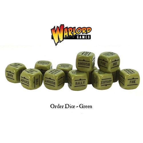 Bolt Action Green Order Dice Set
