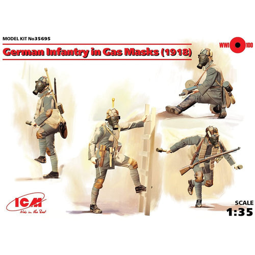 ICM German Infantry in Gas Masks (1918) 1:35