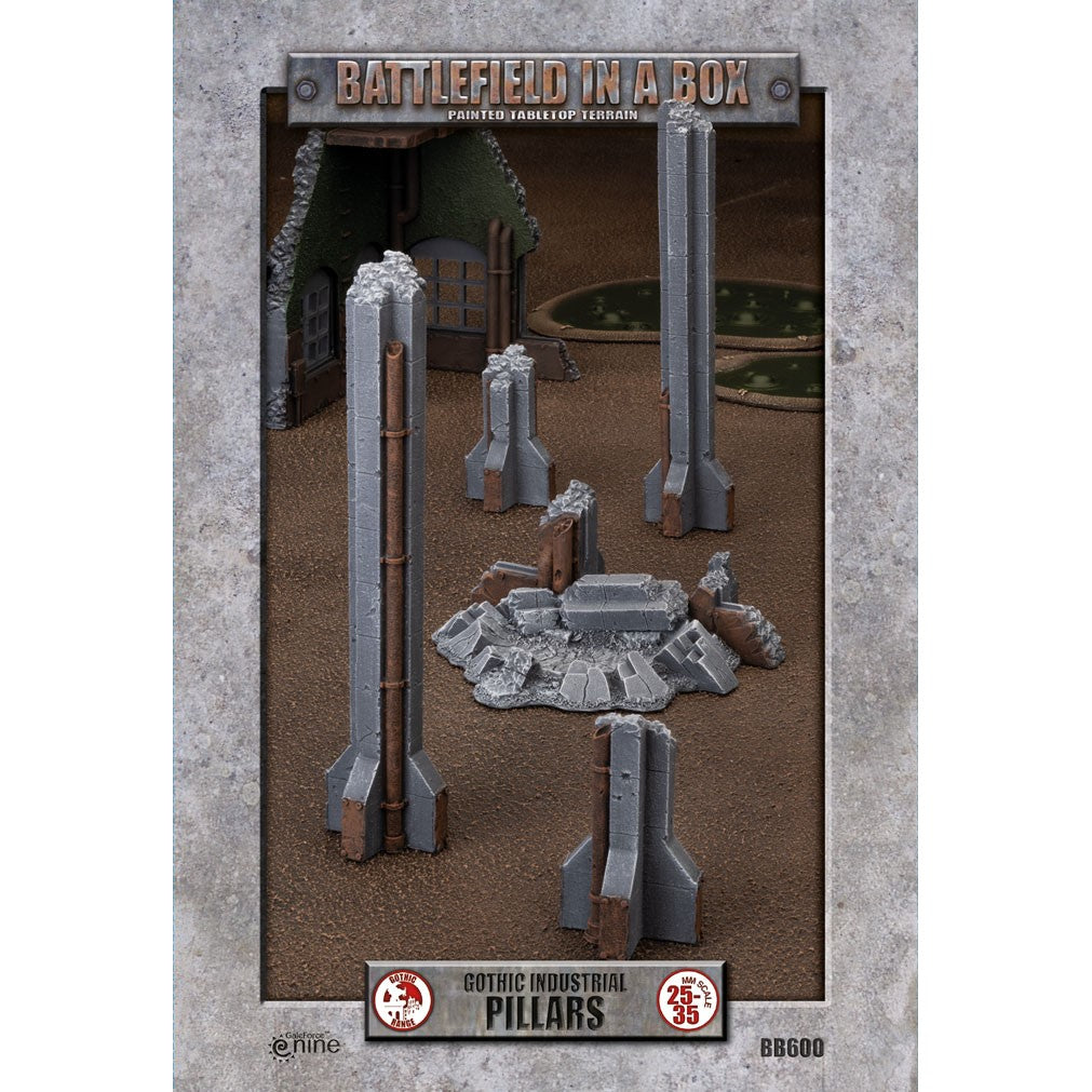 Battlefield in a box: Gothic Industrial Pillars