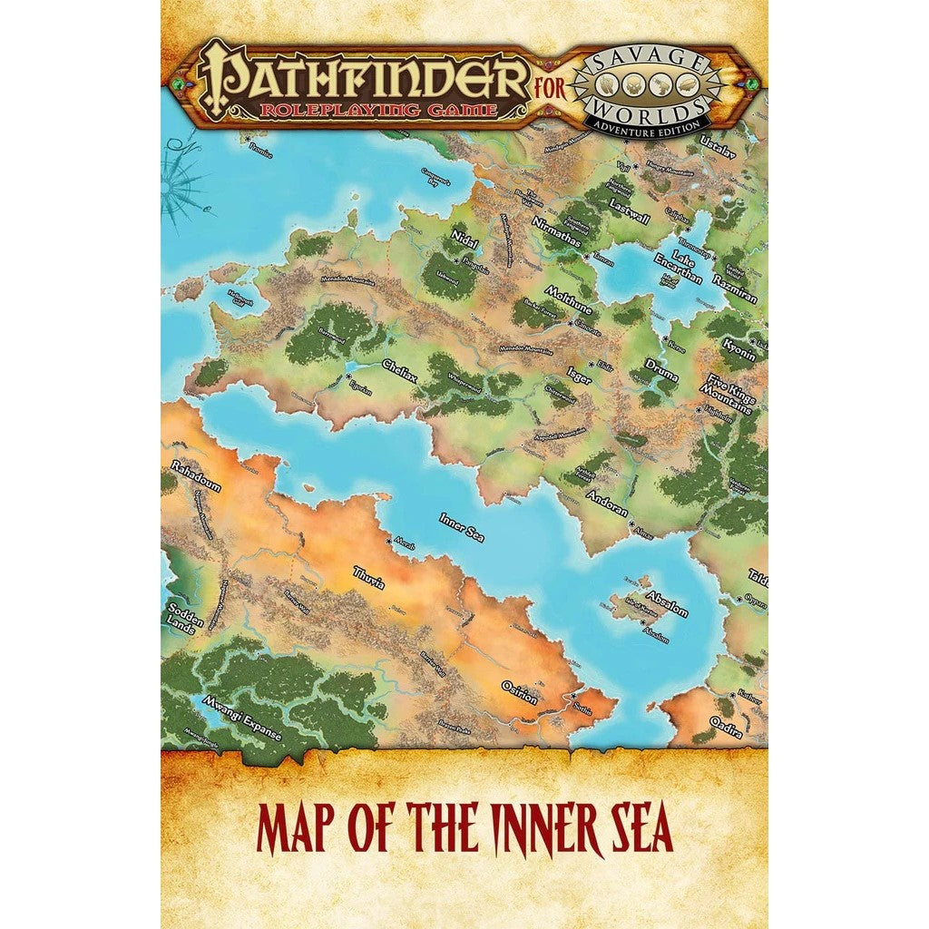 Pathfinder for Savage Worlds - Map of the Inner Sea